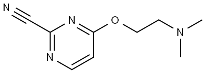 4-(2-(dimethylamino)ethoxy)pyrimidine-2-carbonitrile Structure