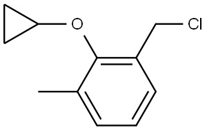 1-(chloromethyl)-2-cyclopropoxy-3-methylbenzene Structure