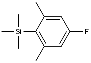 (4-fluoro-2,6-dimethylphenyl)trimethylsilane 结构式