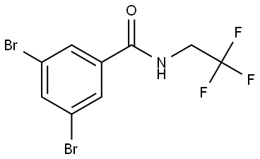 3,5-Dibromo-N-(2,2,2-trifluoroethyl)benzamide Structure