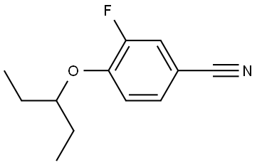 4-(1-Ethylpropoxy)-3-fluorobenzonitrile Structure