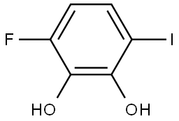 3-Fluoro-6-iodo-1,2-benzenediol,186589-95-7,结构式