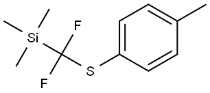 difluoro(p-tolylthio)methyl]trimethylsilane 结构式