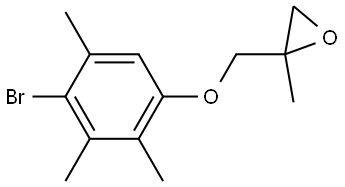 2-[(4-Bromo-2,3,5-trimethylphenoxy)methyl]-2-methyloxirane Structure