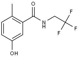 5-Hydroxy-2-methyl-N-(2,2,2-trifluoroethyl)benzamide 结构式