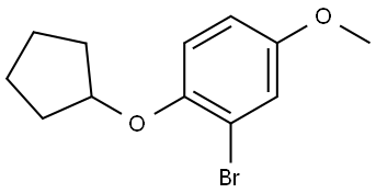 2-Bromo-1-(cyclopentyloxy)-4-methoxybenzene Structure