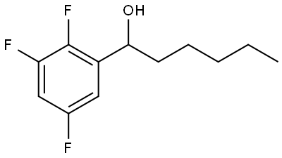 2,3,5-Trifluoro-α-pentylbenzenemethanol Struktur