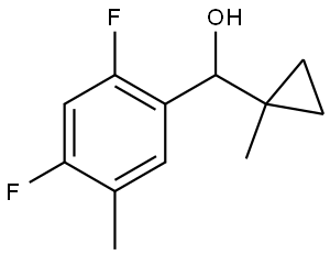 2,4-Difluoro-5-methyl-α-(1-methylcyclopropyl)benzenemethanol Structure