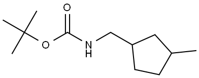 tert-butyl ((3-methylcyclopentyl)methyl)carbamate Struktur