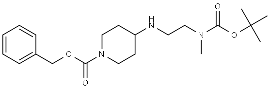 benzyl 4-((2-((tert-butoxycarbonyl)(methyl)amino)ethyl)amino)piperidine-1-carboxylate Structure