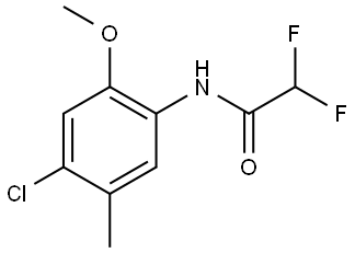 N-(4-Chloro-2-methoxy-5-methylphenyl)-2,2-difluoroacetamide 结构式