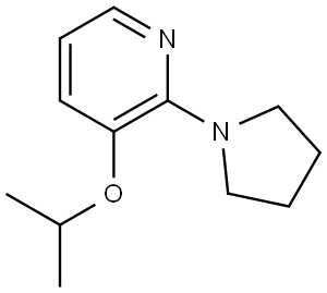 3-(1-Methylethoxy)-2-(1-pyrrolidinyl)pyridine,1874000-66-4,结构式