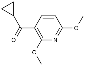 Cyclopropyl(2,6-dimethoxy-3-pyridinyl)methanone Structure