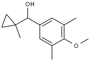 4-Methoxy-3,5-dimethyl-α-(1-methylcyclopropyl)benzenemethanol Structure