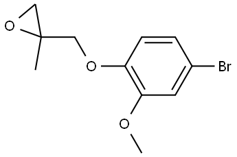 2-[(4-Bromo-2-methoxyphenoxy)methyl]-2-methyloxirane 结构式