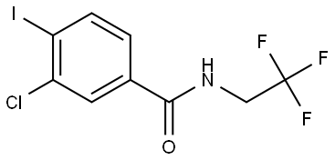 3-Chloro-4-iodo-N-(2,2,2-trifluoroethyl)benzamide Structure