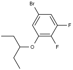 5-Bromo-1-(1-ethylpropoxy)-2,3-difluorobenzene,1875785-60-6,结构式