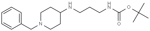 tert-butyl (3-((1-benzylpiperidin-4-yl)amino)propyl)carbamate Structure