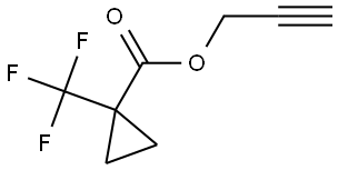 2-Propyn-1-yl 1-(trifluoromethyl)cyclopropanecarboxylate Structure