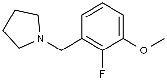 1-[(2-Fluoro-3-methoxyphenyl)methyl]pyrrolidine Structure