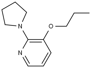 3-Propoxy-2-(1-pyrrolidinyl)pyridine,1880373-26-1,结构式