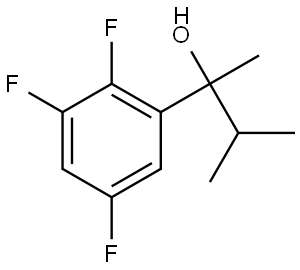 2,3,5-Trifluoro-α-methyl-α-(1-methylethyl)benzenemethanol 结构式