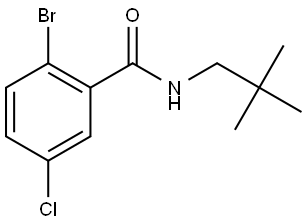 2-Bromo-5-chloro-N-(2,2-dimethylpropyl)benzamide Structure