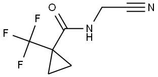 N-(Cyanomethyl)-1-(trifluoromethyl)cyclopropanecarboxamide Structure