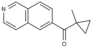 6-Isoquinolinyl(1-methylcyclopropyl)methanone Structure