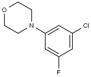 4-(3-Chloro-5-fluorophenyl)morpholine Structure