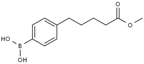 (4-(5-methoxy-5-oxopentyl)phenyl)boronic acid,1885088-85-6,结构式
