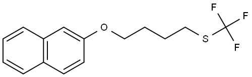 2-[4-[(Trifluoromethyl)thio]butoxy]naphthalene 结构式