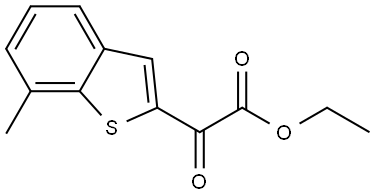 Ethyl 7-methyl-α-oxobenzo[b]thiophene-2-acetate Structure