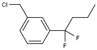 1-(氯甲基)-3-(1,1-二氟丁基)苯 结构式