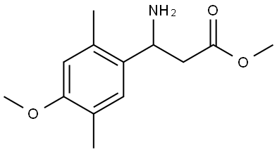 METHYL 3-AMINO-3-(4-METHOXY-2,5-DIMETHYLPHENYL)PROPANOATE Structure