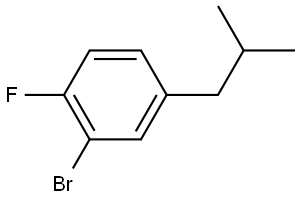 2-2romo-1-fluoro-4-isobutylbenzene,1890022-11-3,结构式