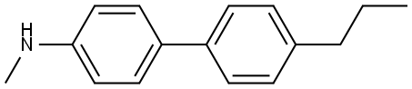 N-Methyl-4'-propyl[1,1'-biphenyl]-4-amine 结构式