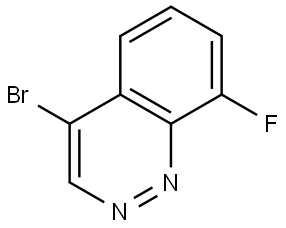 4-Bromo-8-fluorocinnoline Structure