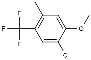 1-Chloro-2-methoxy-4-methyl-5-(trifluoromethyl)benzene Structure