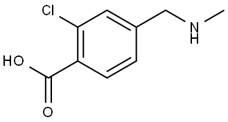 2-Chloro-4-[(methylamino)methyl]benzoic acid Structure