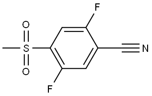 2,5-difluoro-4-(methylsulfonyl)benzonitrile,1891187-87-3,结构式