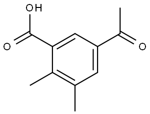 5-Acetyl-2,3-dimethylbenzoic acid 结构式