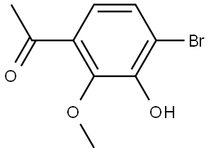 1-(4-Bromo-3-hydroxy-2-methoxyphenyl)ethanone Struktur