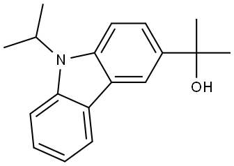 2-(9-isopropyl-9H-carbazol-3-yl)propan-2-ol Structure