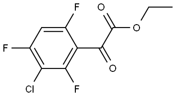 Ethyl 3-chloro-2,4,6-trifluoro-α-oxobenzeneacetate Structure