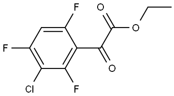 Ethyl 3-chloro-2,4,6-trifluoro-α-oxobenzeneacetate 结构式