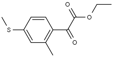 ethyl 2-(2-methyl-4-(methylthio)phenyl)-2-oxoacetate Struktur
