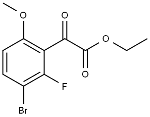 ethyl 2-(3-bromo-2-fluoro-6-methoxyphenyl)-2-oxoacetate,1892044-22-2,结构式