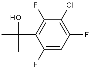 2-(3-chloro-2,4,6-trifluorophenyl)propan-2-ol 结构式