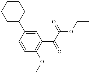 ethyl 2-(5-cyclohexyl-2-methoxyphenyl)-2-oxoacetate,1892247-99-2,结构式
